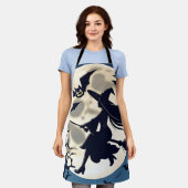 Schürze der Küche, Halloween Vollmond-Hexe (Getragen)