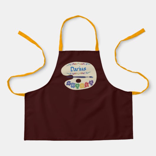Schürze der Künstler Palette Kids Paint Smock (Vorderseite)