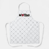 Schürze der Mutter Minimalistische Typografie mit (Vorderseite)