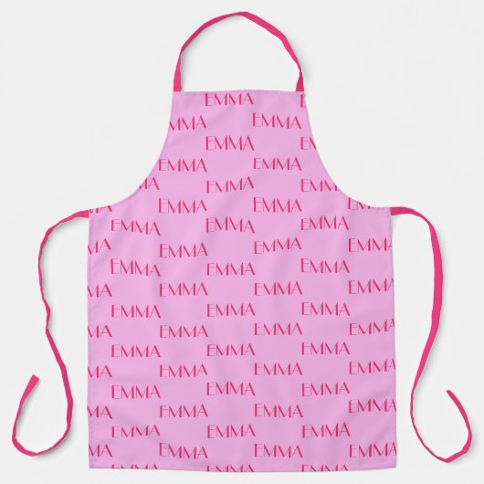 Schürze der niedlichen neuen rosa Monogram Bakers (Vorderseite)