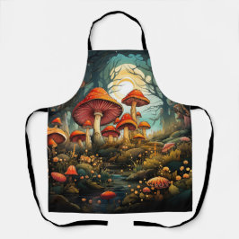 Schürze der niedlichen Pilze