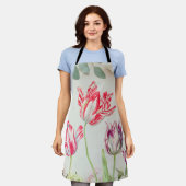 Schürze der Vintagen Tulips Blume (Getragen)