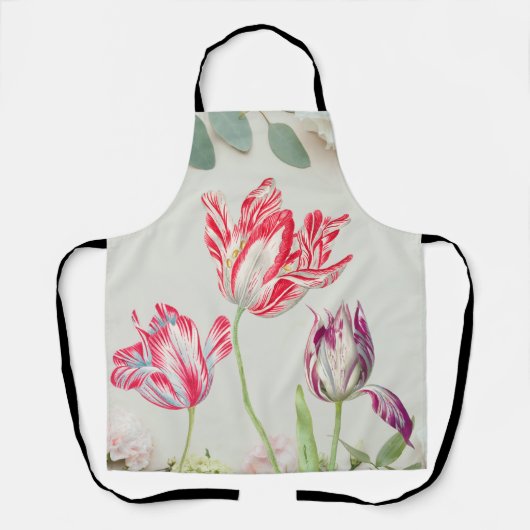 Schürze der Vintagen Tulips Blume (Vorderseite)