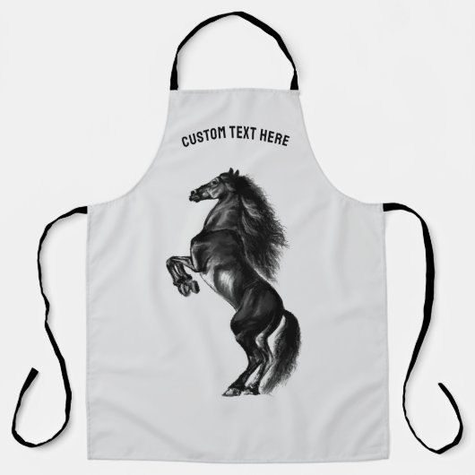 Schürze des aufrechten Pferdes mit benutzerdefinie (Vorderseite)