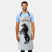 Schürze des aufrechten Pferdes mit benutzerdefinie (Getragen)