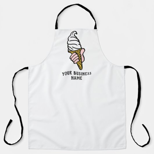 Schürze des Eisverkäufers mit Ice Creme Image (Vorderseite)