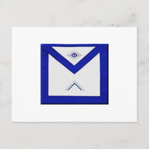Schürze des Freimaurers Postkarte
