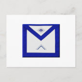 Schürze des Freimaurers Postkarte (Vorderseite)
