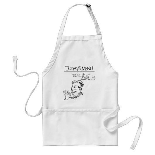 Schürze des heutigen Menüs (Vorne)