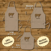 Schürze des Kuhprofils