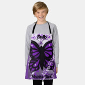 Schürze des lila Schmetterlingskids (Getragen)