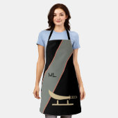 Schürze des mit Monogramm asiatisch anmutenden Sch (Getragen)