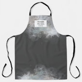 Schürze des modernen Schminkkünstlersalons Monogra (Vorderseite)