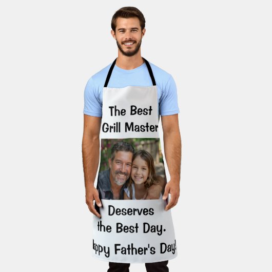 Schürze des personalisierten Vaters (Getragen)