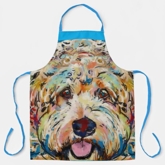 Schürze - Doodle Dog Design (Vorderseite)