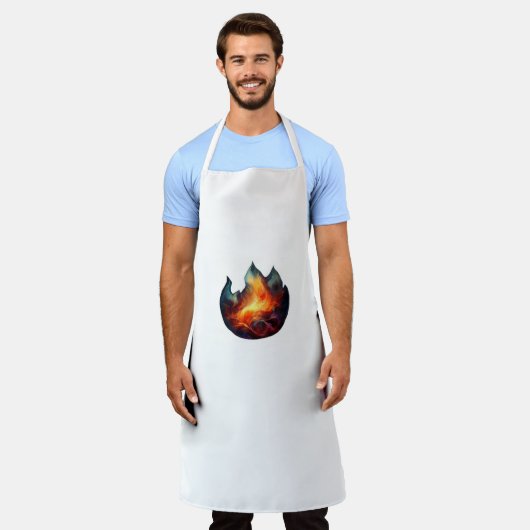 Schürze - Flammenspiel (Getragen)