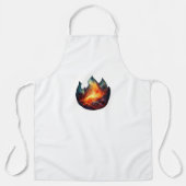 Schürze - Flammenspiel (Vorderseite)