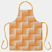 Schürze - Fliesen aus Orange Ombre Streifen (Vorderseite)