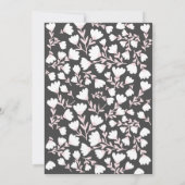 Schürze Floral Bridal Küche Einladung (Rückseite)