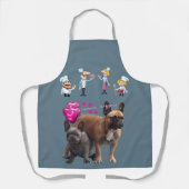 Schürze französische Bulldogge (Vorderseite)