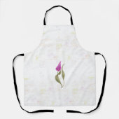 Schürze für Aquarellfarben, rosa Blütenblätter (Vorderseite)