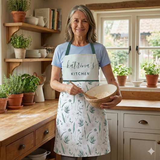 Schürze für Aquarellfarben-Überdrucken