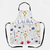 Schürze für benutzerdefinierte Gemusterte Wildblum (Vorderseite)