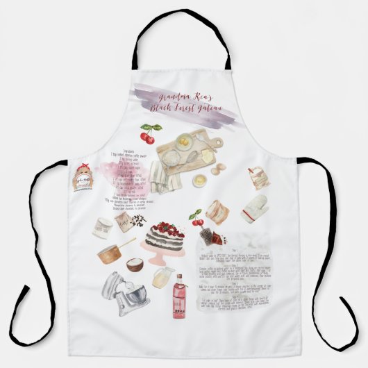 Schürze für benutzerdefinierte Rezepte (Vorderseite)