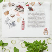 Schürze für benutzerdefinierte Rezepte Geschirrtuch (Gefaltet)