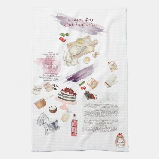 Schürze für benutzerdefinierte Rezepte Geschirrtuch (Vertikal)