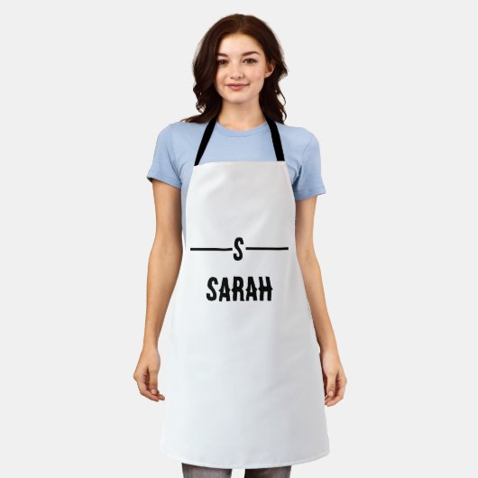 Schürze für benutzerdefiniertes Textkochen (Getragen)