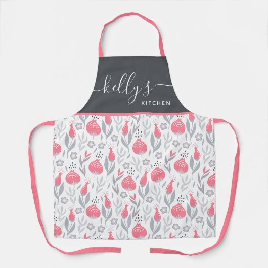 Schürze für Blumen-Überdruck (Vorderseite)
