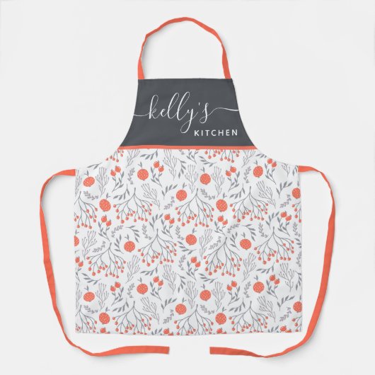 Schürze für Blumen-Überdruck (Vorderseite)