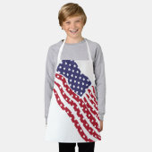 Schürze für das Design von Red White Blue Flag (Getragen)
