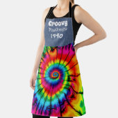 Schürze für den Hippie-Mehrfach-Druck im Geburtsja (InSitu)