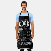 Schürze für Ehemann Vater Küche Koch Schwarze Männ (Getragen)