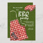 Schürze für eine GRILLEN Einladung (Vorne/Hinten)