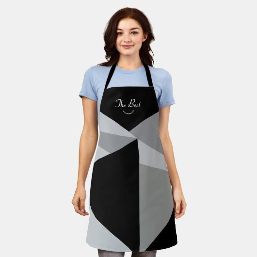 Schürze für farbenfrohe Dreiecke (Getragen)