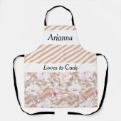 Schürze für Frauen in Pfirsichfarben (Vorderseite)