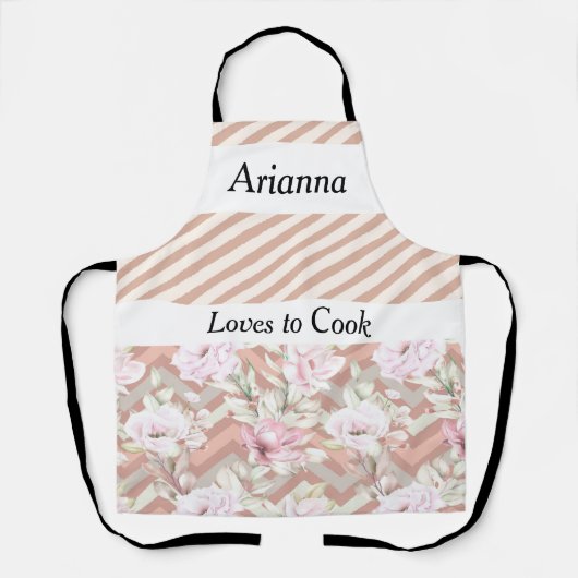 Schürze für Frauen in Pfirsichfarben (Vorderseite)