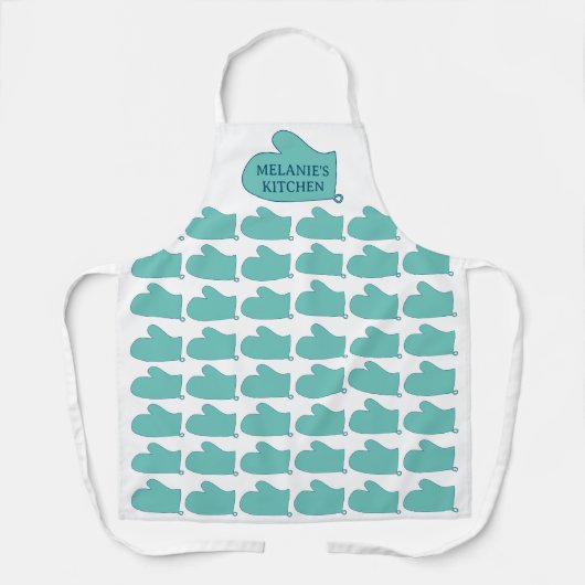 Schürze für Frauen mit Mitt-Design (Vorderseite)