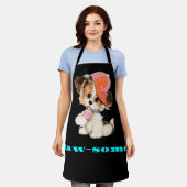 Schürze für Hundeliebhaber (Getragen)
