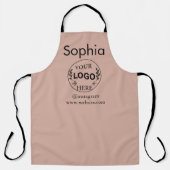 Schürze für kundenspezifische Firmenlogos | Modern (Vorderseite)