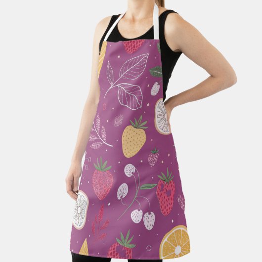 "Schürze für Lila Obst und Leder" Schürze (InSitu)