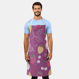 "Schürze für Lila Obst und Leder" Schürze