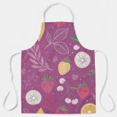 "Schürze für Lila Obst und Leder" Schürze (Vorderseite)