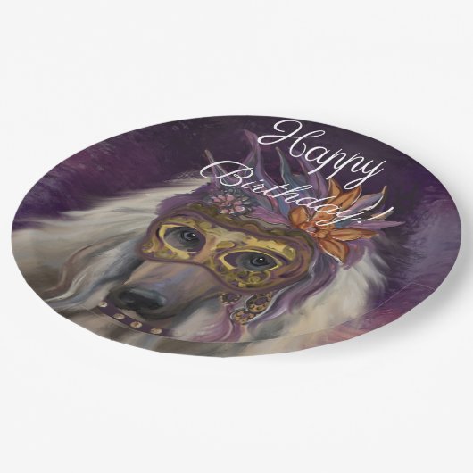 Schürze für Mehrdruck Pappteller (Schrägansicht)