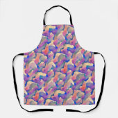 Schürze für mehrfarbiges Wasserfarbmuster (Vorderseite)