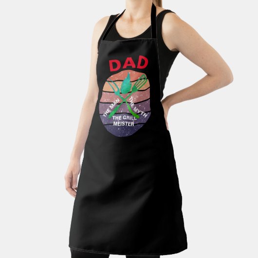 Schürze für Men Sunset Design Black Koch Vater Sch (InSitu)