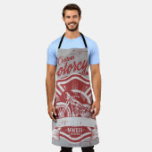 Schürze für Motorradkochen (Getragen)